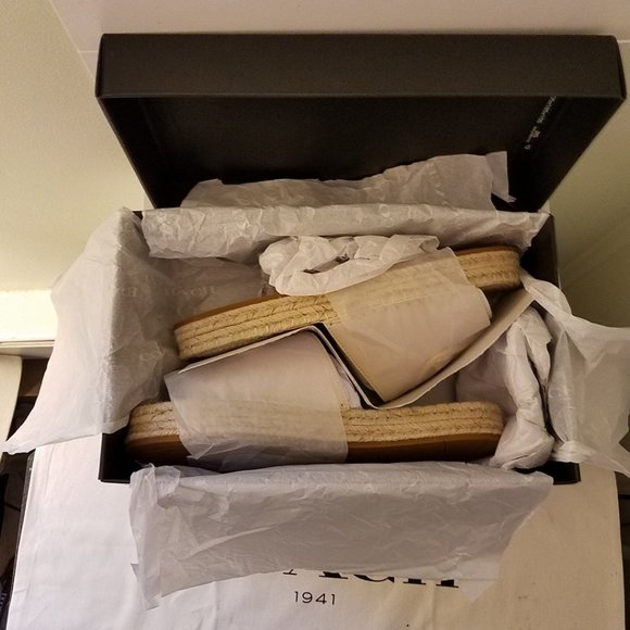 $128 *NEW* COACH Chalk Espadrille - Picture 5 of 15
